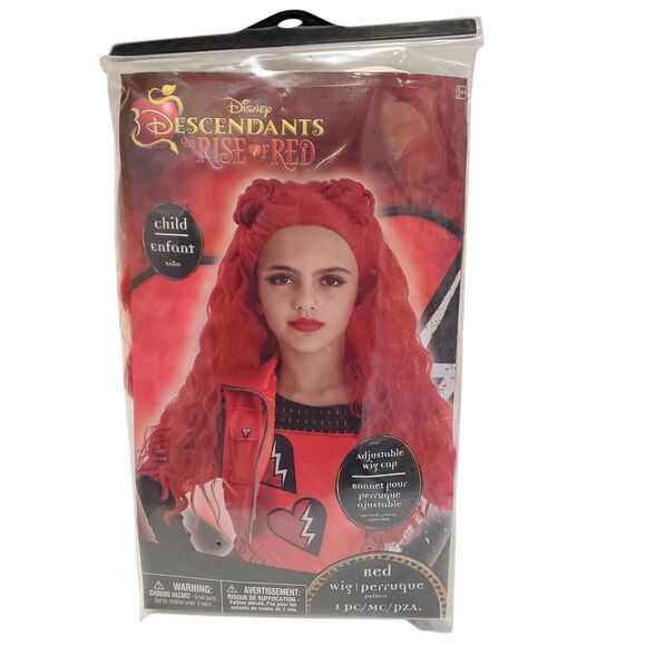 Disney Descendants 4 The Rise Of Red Wig Child's Size New adjustable wig cap - Picture 1 of 2
